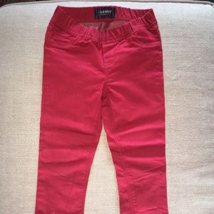 5T Old Navy Red stretch jeans